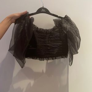 Zara Puff sleeve Trafaluc Top